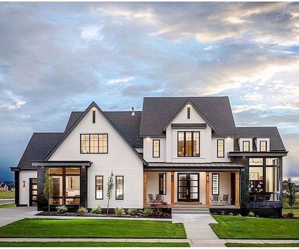 Amerika gaya architecture exteriors fieltro styleskier unik denah spesial minimalis pilihan desain farmhouses entry
